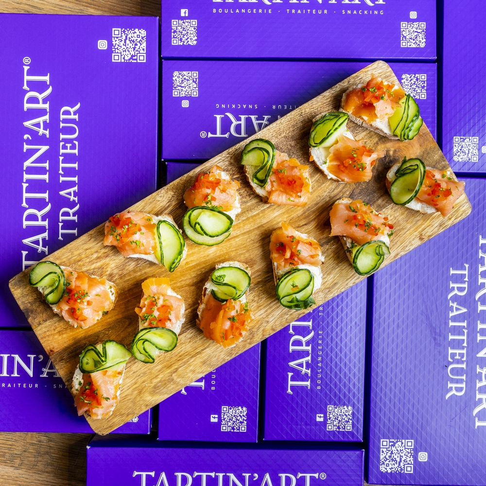 12 Tartines Saumon fumé