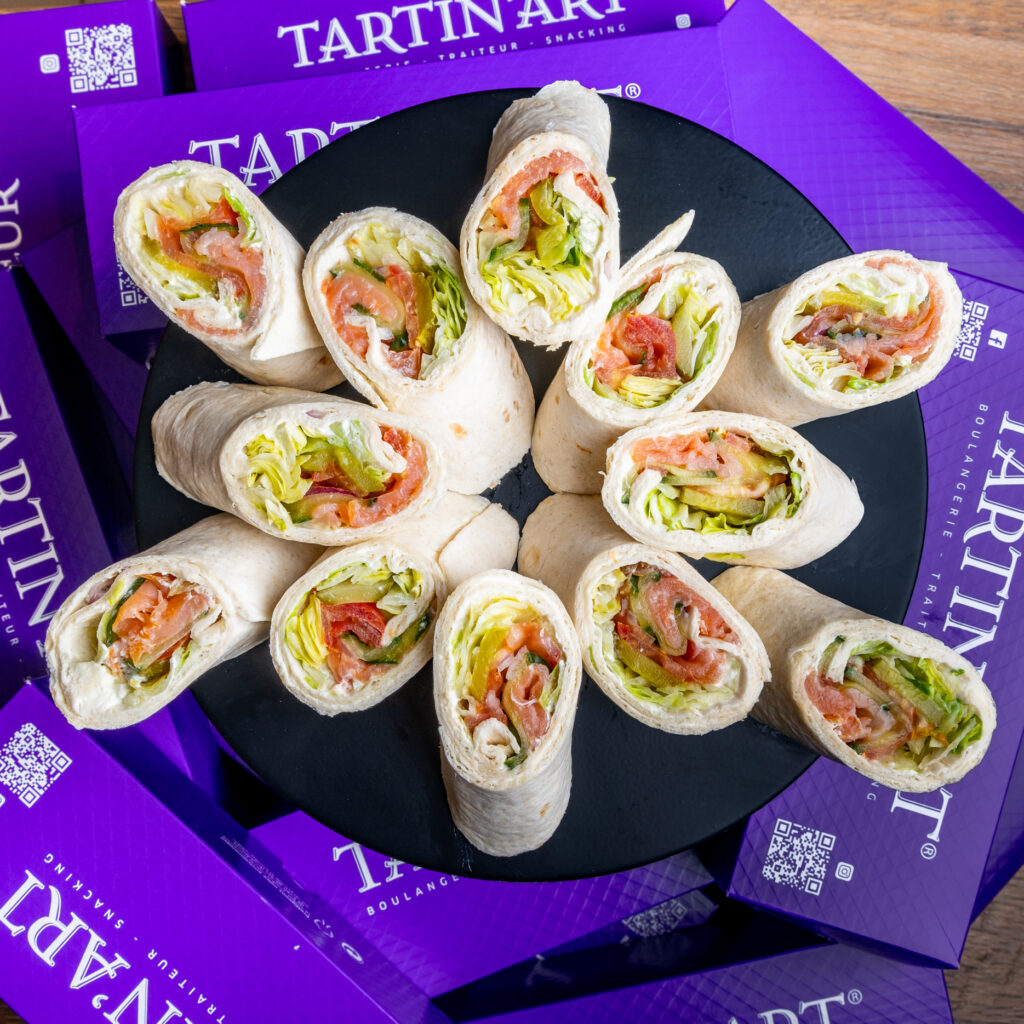 12 Wraps Saumon Fumé